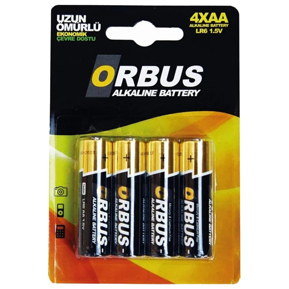 ORBUS ALKALİN İNCE PİL 4'LÜ AAA