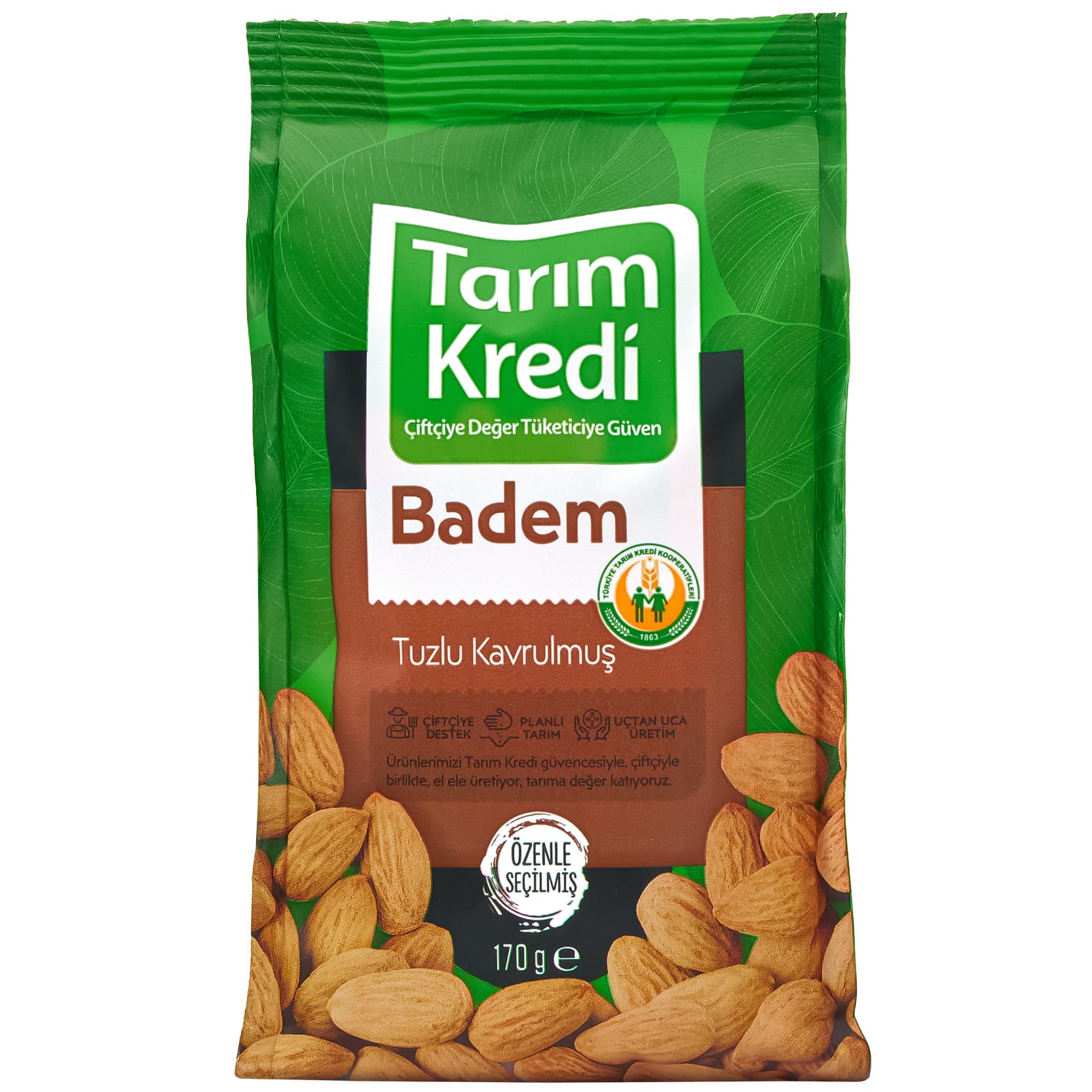 TK PAKETLİ KAVRULMUŞ İÇ BADEM NATUREL
