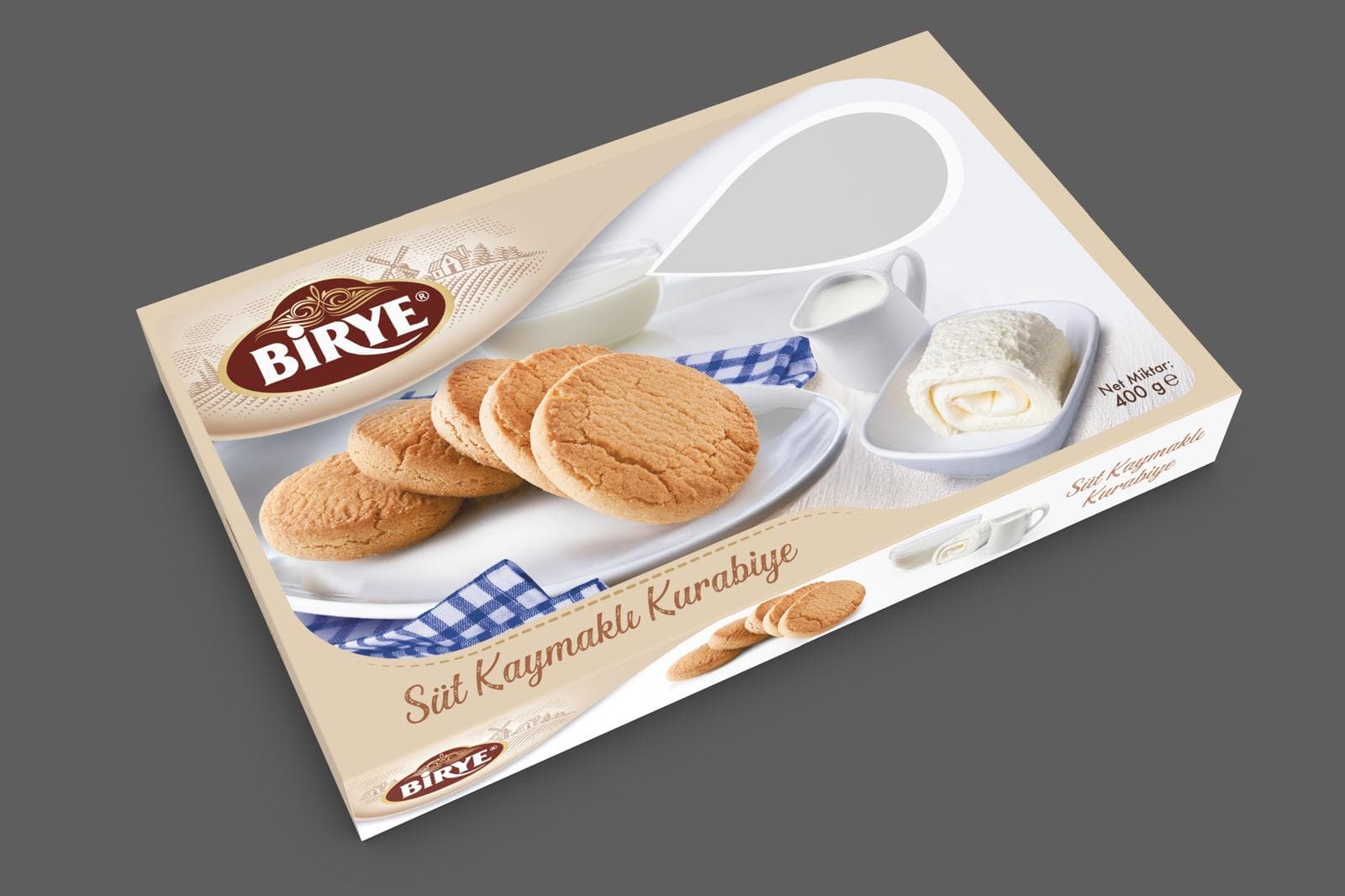 BİRYE SÜT KAYMAKLI KURABİYE 400 G