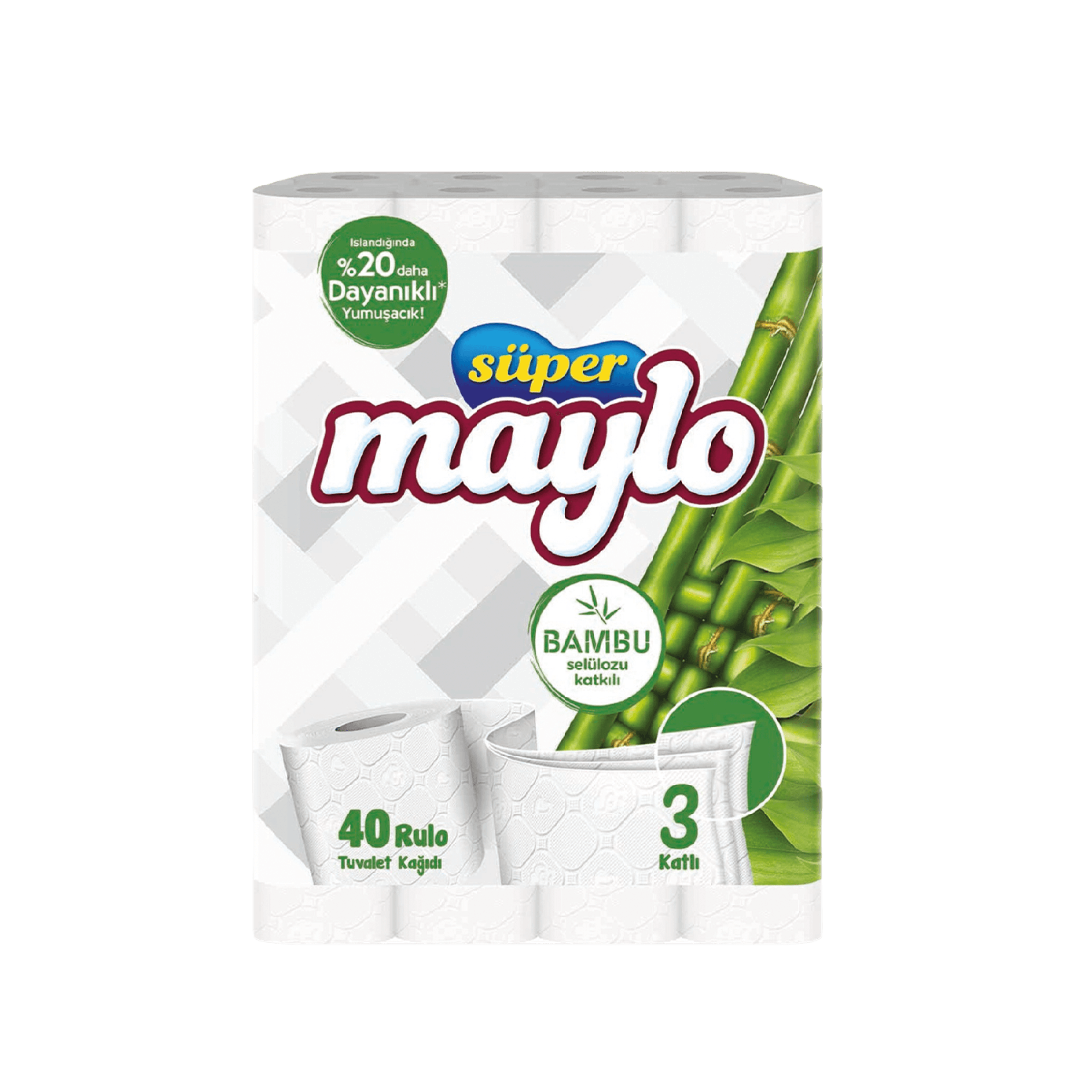 MAYLO BAMBU TUVALET KAĞIDI 3 KATLI 40'LI