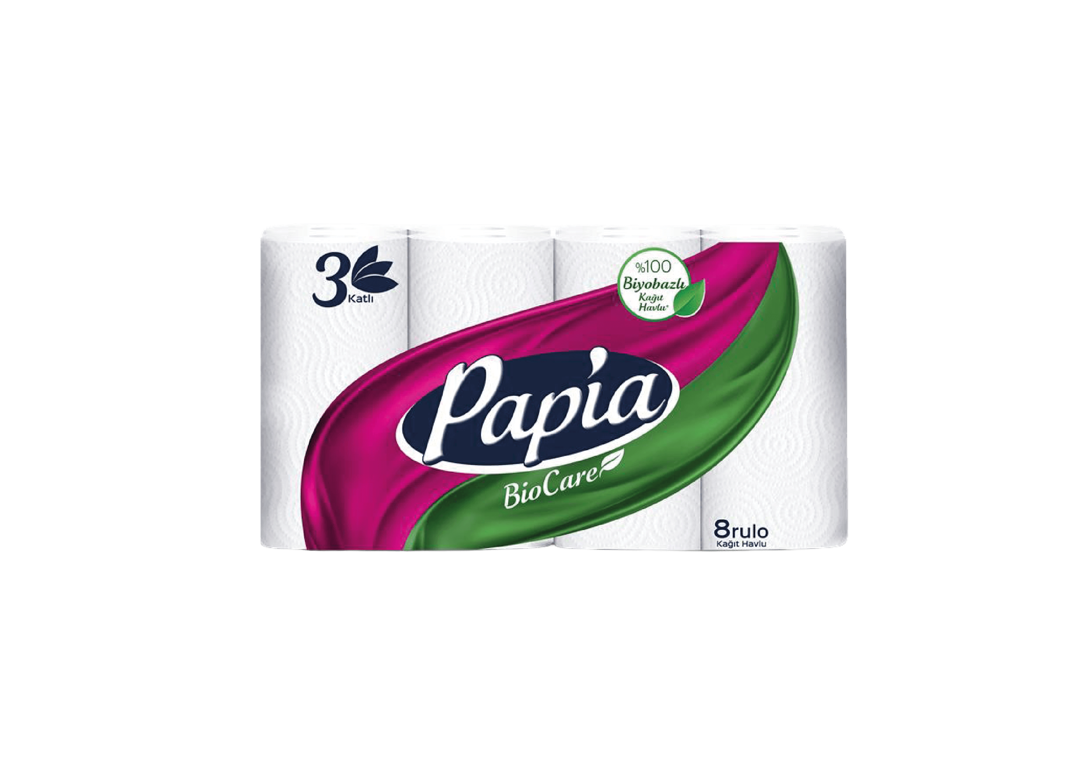 PAPİA KAĞIT HAVLU 3 KATLI 8 Lİ