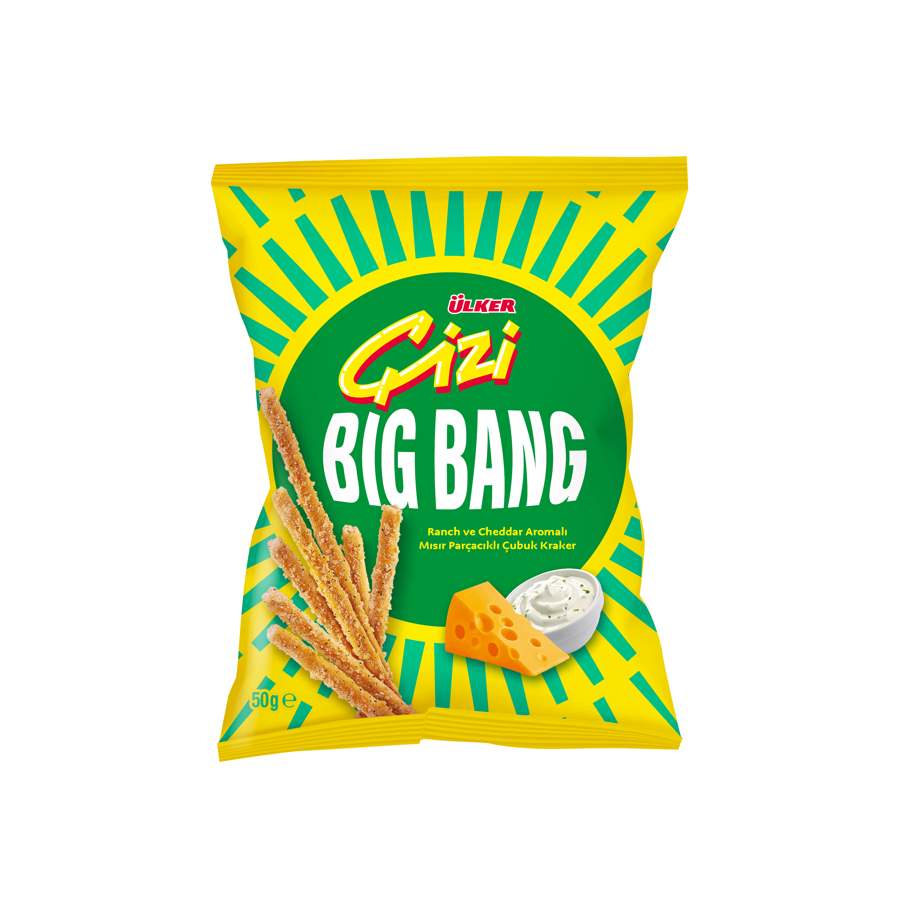 ÜLKER ÇİZİ BİGBANG MISIR PARÇ. PEYN. TACO ÇUBUK50G